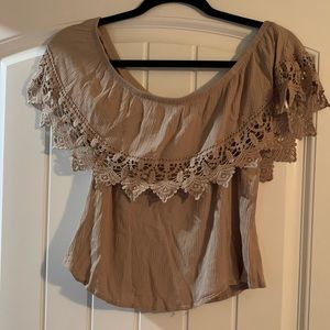 Tan crop top